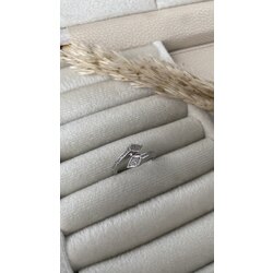 Silver çift başlı taşlı yüzük /ALTIN KAPLAMA
