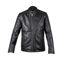 Kuzu Derisi Siyah Slim Fit Erkek Mont 