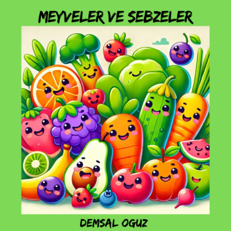 Meyveler ve Sebzeler | Eğitici Çocuk Kitabı