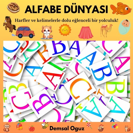 Alfabe Dünyası | Eğitici Çocuk Kitabı
