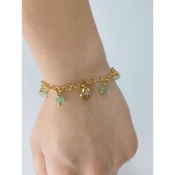 (G009) AVENTURİN TAŞLI CHARM BİLEKLİK