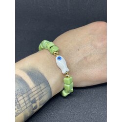 (G003) MURANO BALIKLI BİLEKLİK (mint yeşili)