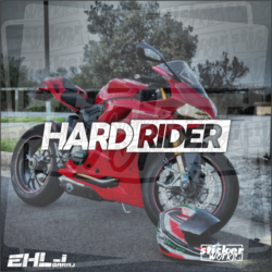 Hard Rider Sticker