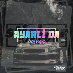 Ayarlı da Başkan Hologram Sticker