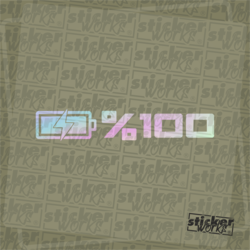 %100 Full Hologram Sticker