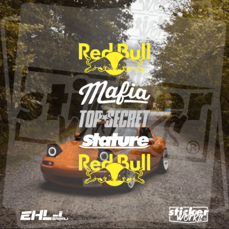 Red Bull Sticker Paketi