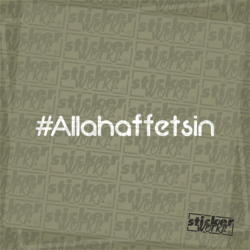#Allahaffetsin Sticker