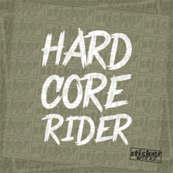 Hard Core Rider Sticker