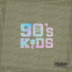 90's Kids Hologram Sticker