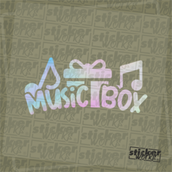 Music Box Hologram Sticker