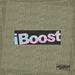 İ Boost Hologram Sticker