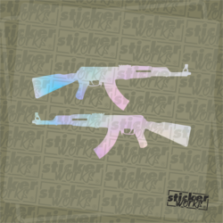 2 Adet Ak47 Hologram Sticker