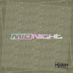 Mid Night Hologram Sticker