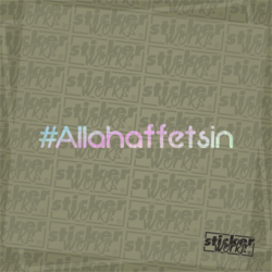 #Allahaffetsin Hologram Sticker