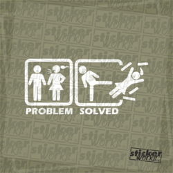 Problem Solved Sticker