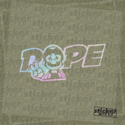 Dope Hologram Sticker