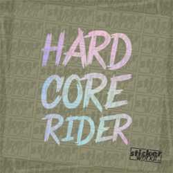 Hard Core Rider Hologram Sticker