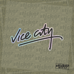 Vice City Hologram Sticker