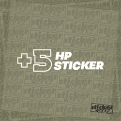 +5 Hp Sticker