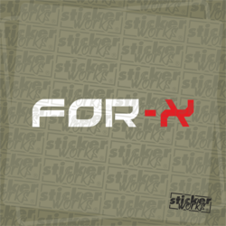 For - X Sticker