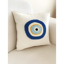 Nazar Boncuğu Nakışlı Kırlent Kılıfı 40*40cm