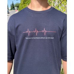 Over-sized T-shirt Navy Blue Color Premium Quality