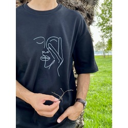 Over-sized T-shirt Black Color Premium Quality