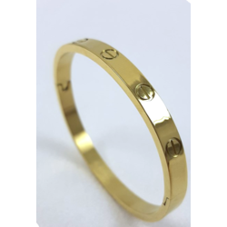 Çelik Cartier Kelepçe  19CM Gold