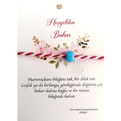 Marteniçka Bileklik Açık Mavi Boncuklu