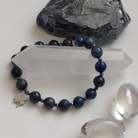 Ruhun Kozmik Rehberi Lapis Lazuli & Therahertz Bileklik 