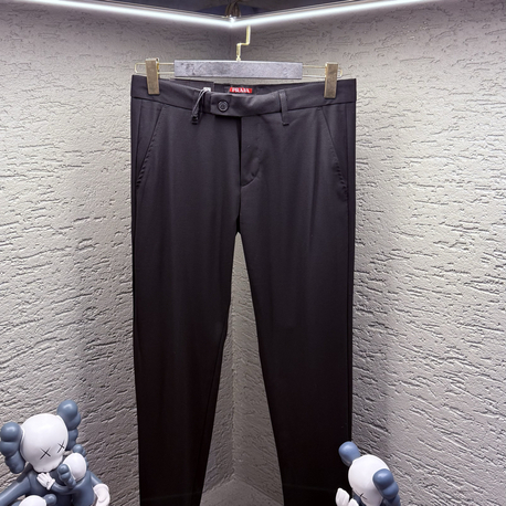 PRADA DEMİR LOGO KUMAŞ PANTOLON SİYAH