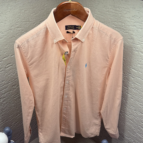 POLO RALPH LAUREN KETEN GÖMLEK PEMBE 