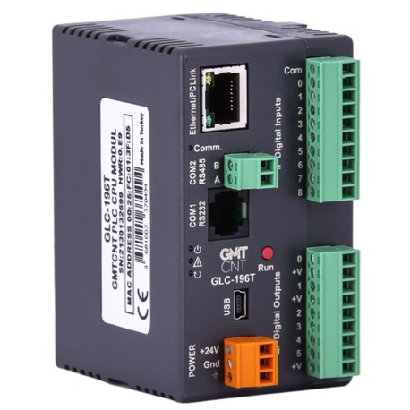 GmtCnt GLC-196T ,9D/6P Ethernet Plc Cpu Modül