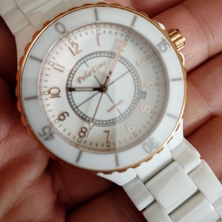 Orijinal Polo Time Seramik Kasa ve Kordon Kol saati 