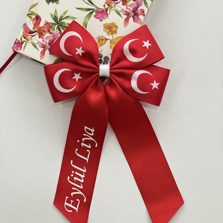 Eliya Clips İsim Baskılı Ayyıldız Toka (Kişiselleştirilmiş) 