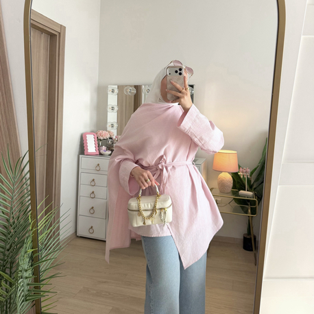 Keten kumaş tunik 