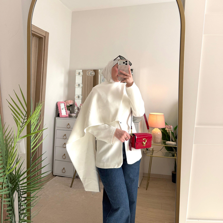 Şal detaylı blazer ceket