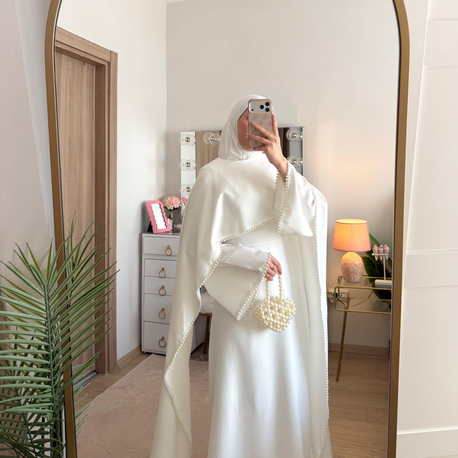 İnci detaylı swan elbise 