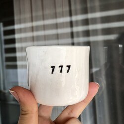 777 Sekans el yapımı kupa