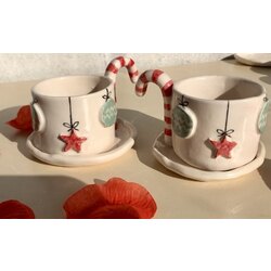 Yılbaşı temalı bardak 