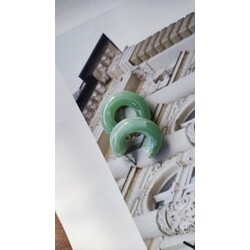 mint yeşili akrilik küpe 