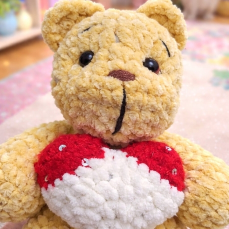 Kalpli sevimli teddy bear ayıcık