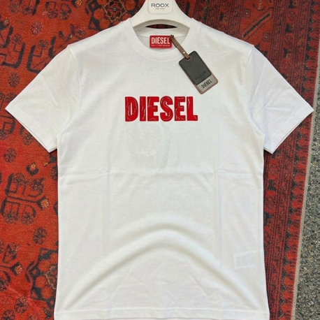 DIESEL Beyaz Yarım Oversize T-shirt 