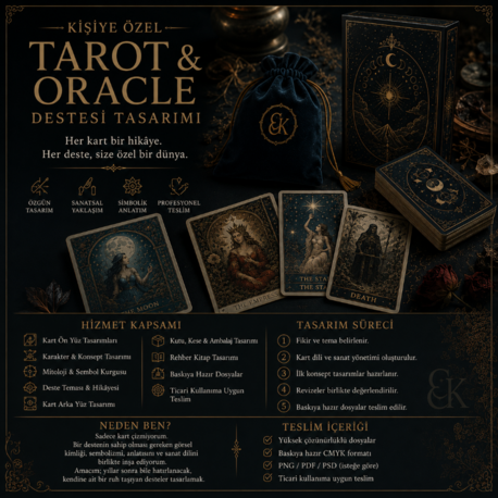 Kişiye Özel Tarot & Oracle Destesi Tasarımı