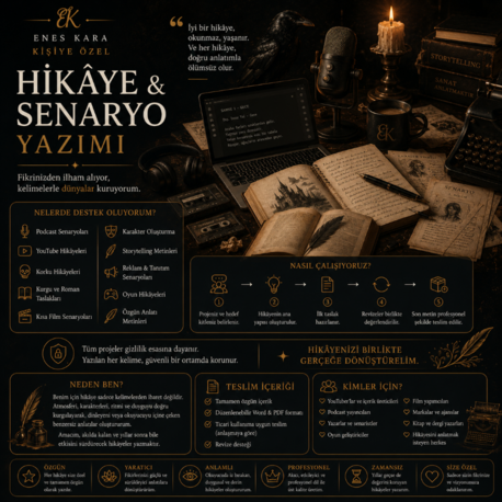 Kişiye Özel Hikâye & Senaryo Yazımı