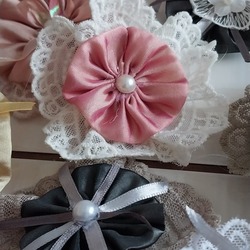 Altından lastikli kumaştan yapılmış tüllü çocuk tokası