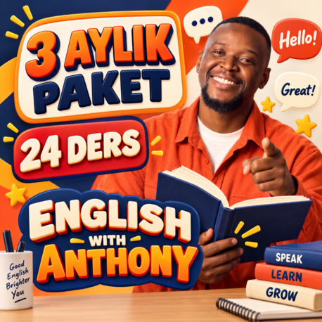 3 Aylık İngilizce Paketi – Haftada 2 Ders ⭐⭐⭐