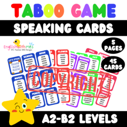 Taboo Game English Speaking Cards