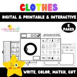 Clothes Activity Pages for Primary Level
