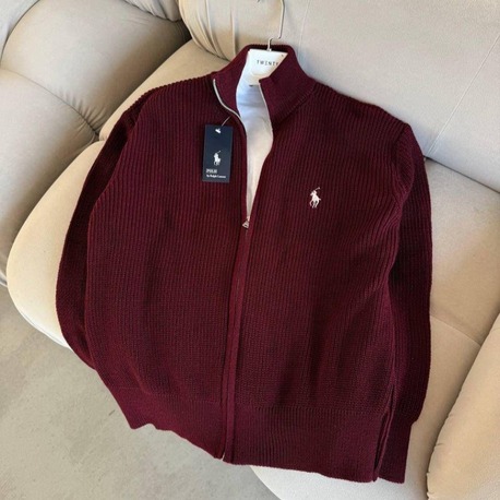 Ralph Lauren Tam Fermuar Triko Premium